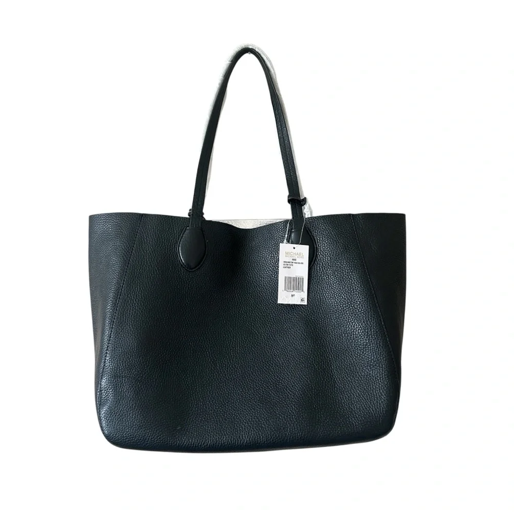 Michael Kors Mae Large Pebbled Leather Reversible Tote NWT